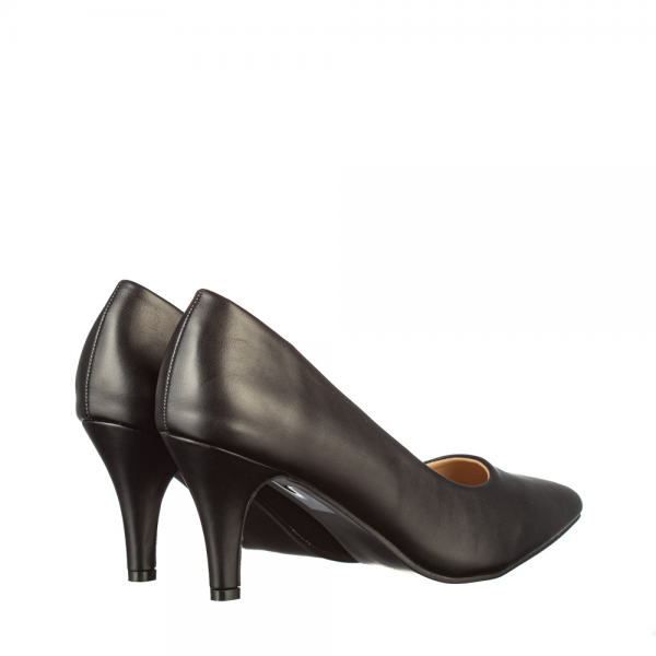 Γυναικεία παπούτσια Zalma μαύρα, 4 - Kalapod.gr